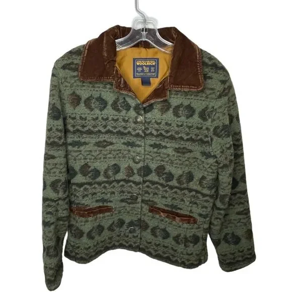 Woolrich Coat Velvet Collar - Picture 1 of 9